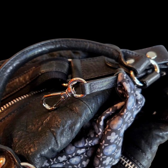 Lockheart Vintage Black Leather Slouch Bag - Picture 7 of 8